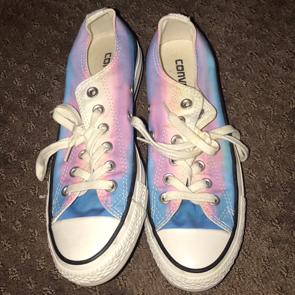 Purple and Blue ombré Converse